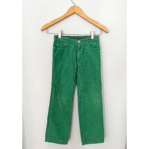 Corduroy Pettit Bateau Straight Green Pants